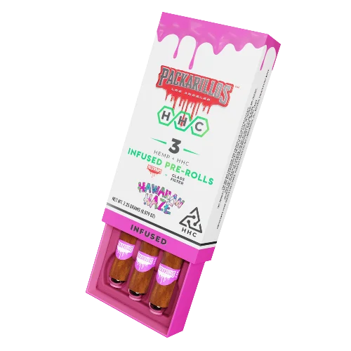 PACKARILLOS HHC PRE ROLLS 3PK - Image 2